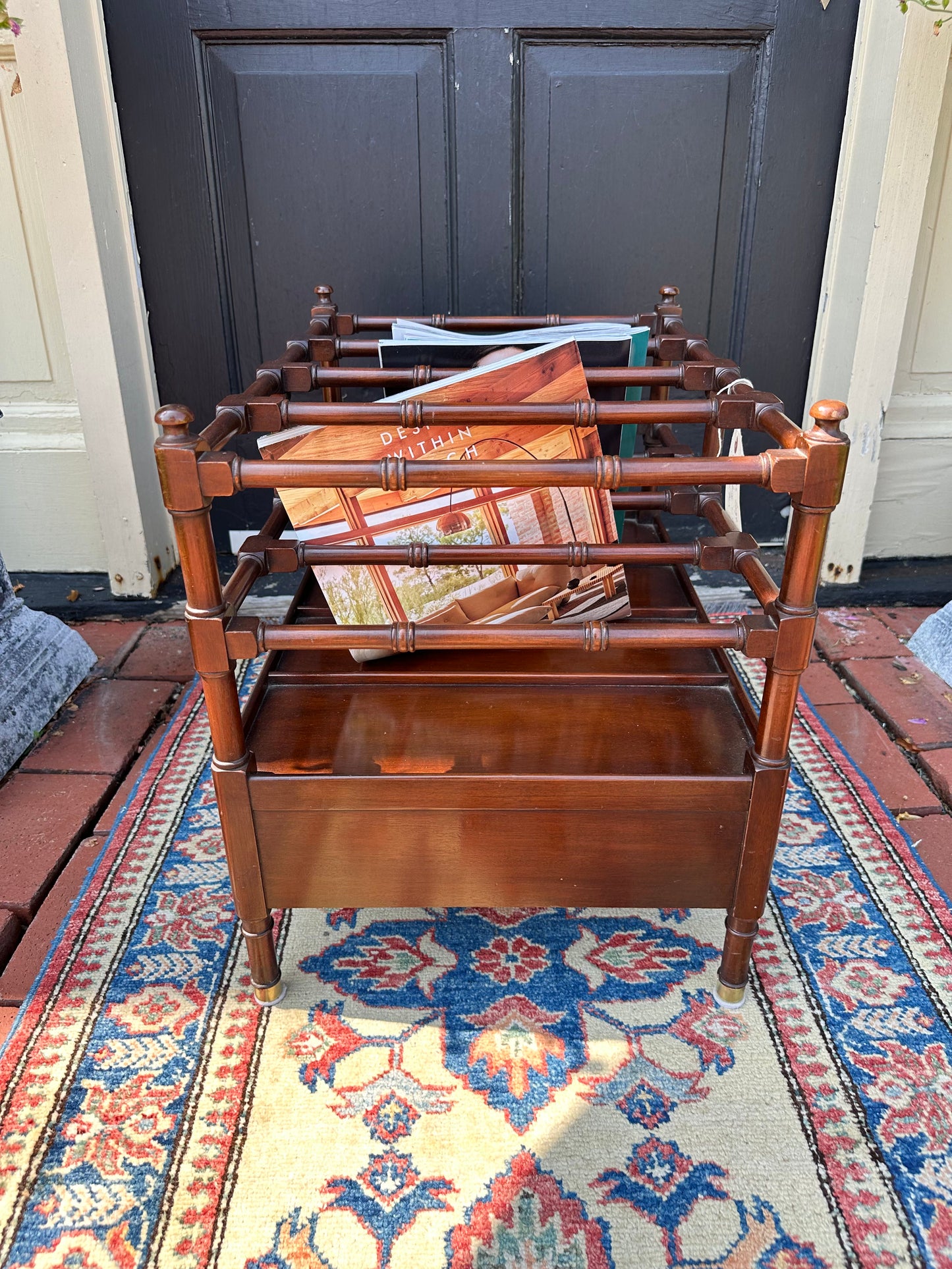 Large Mahogany Canterbury with Drawer