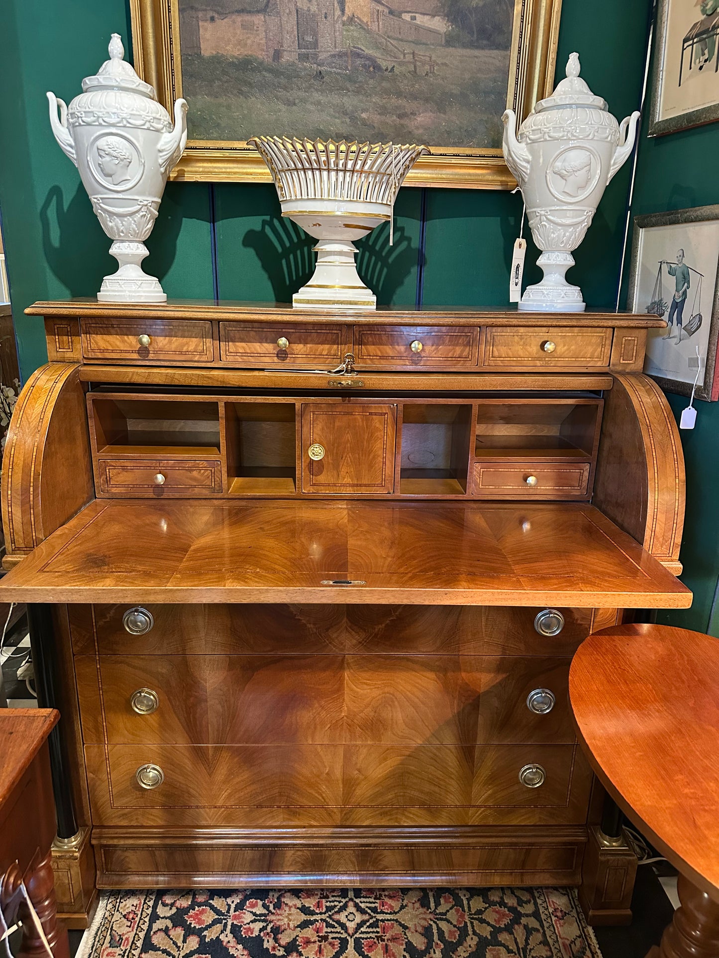 Handmade Italian Cylinder Desk