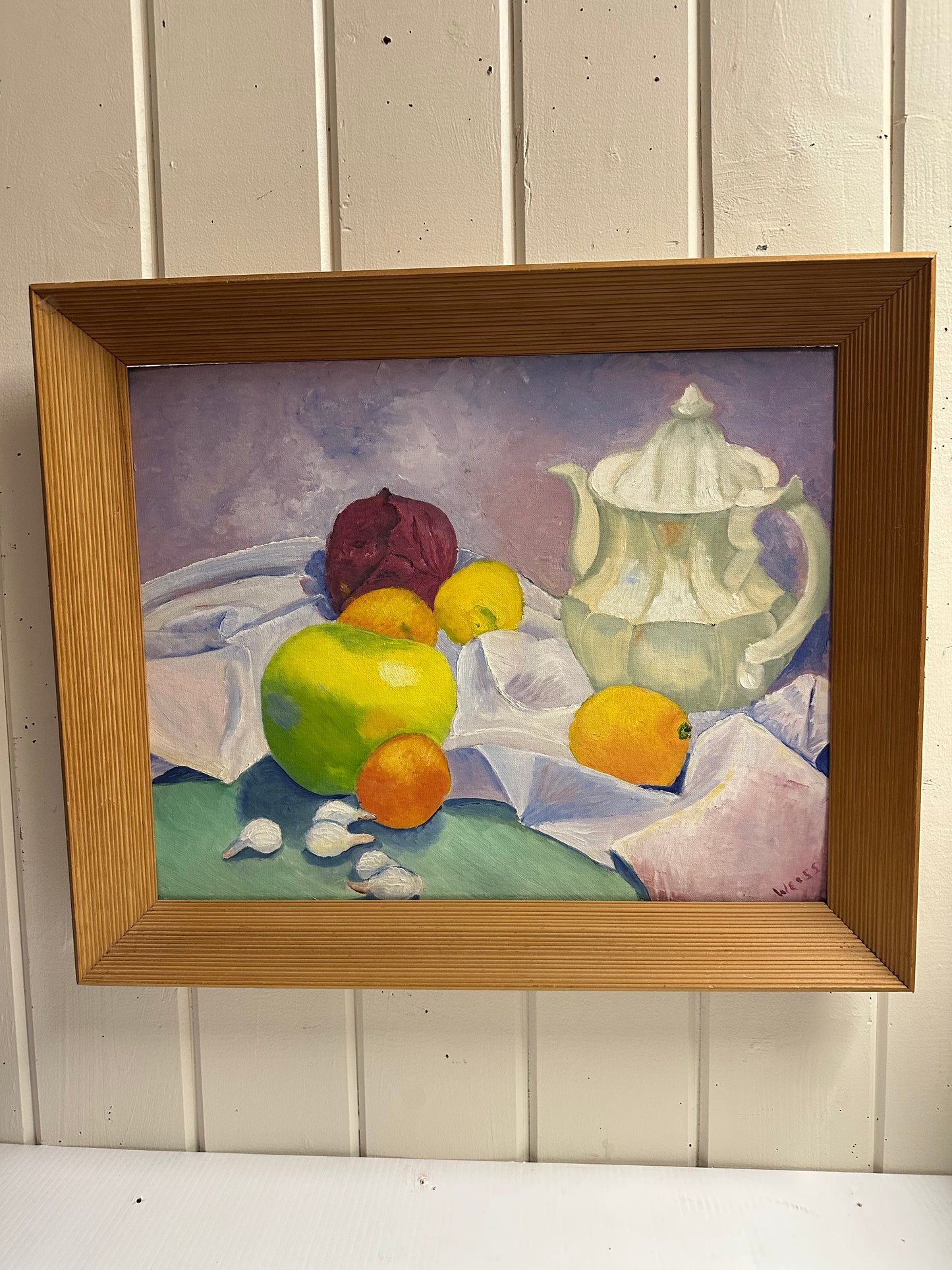 Oil on Board Still Life by Weiss - 1