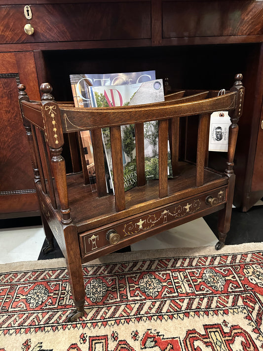 Canterbury Magazine Rack with Drawer