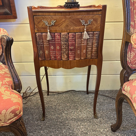 French Stand with Leather Bound Book Ends
