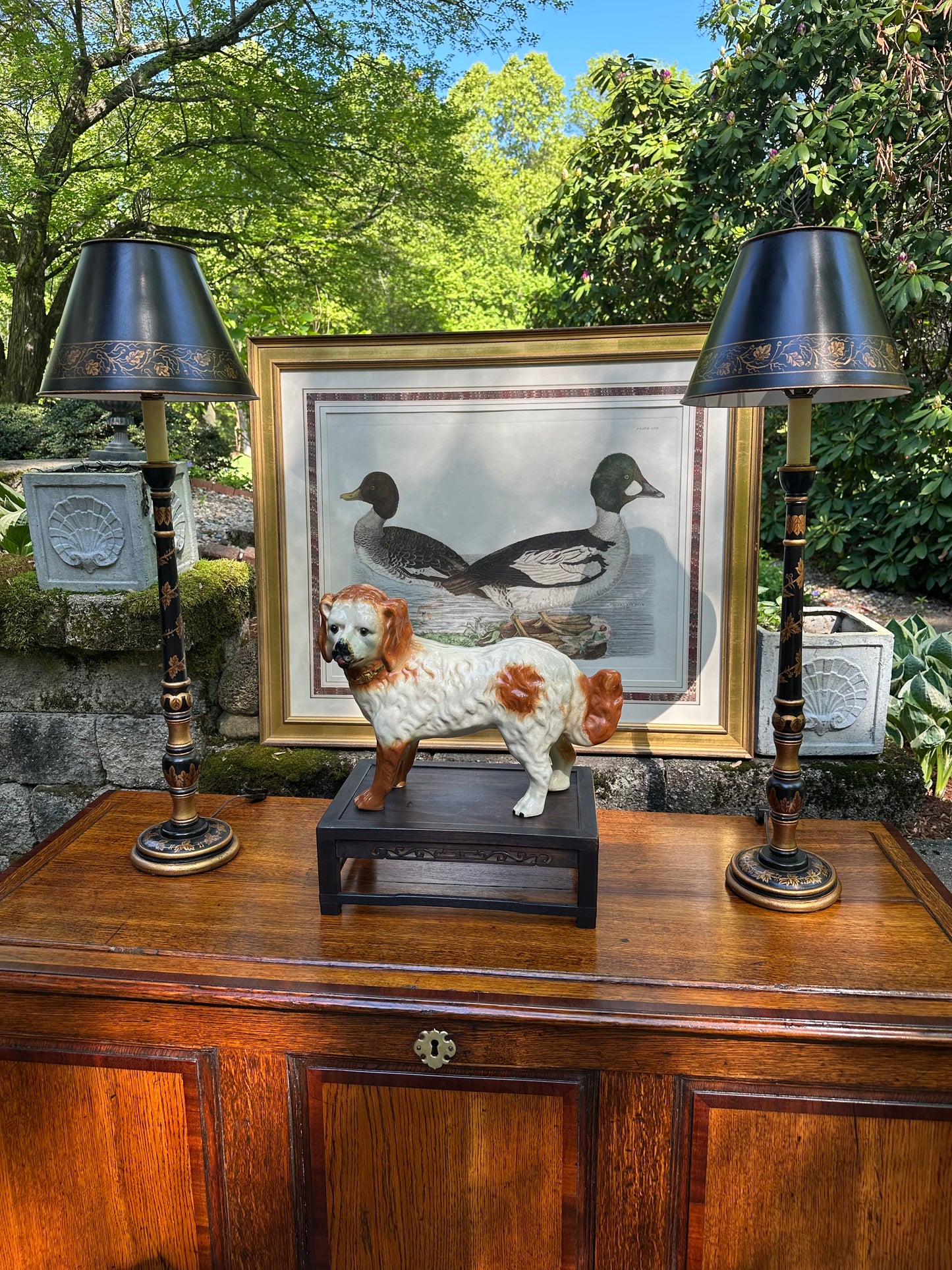 Antique English Oak George III Mule Chest