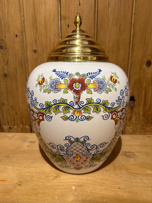 Delft Royal Goedewaagen Covered Jar