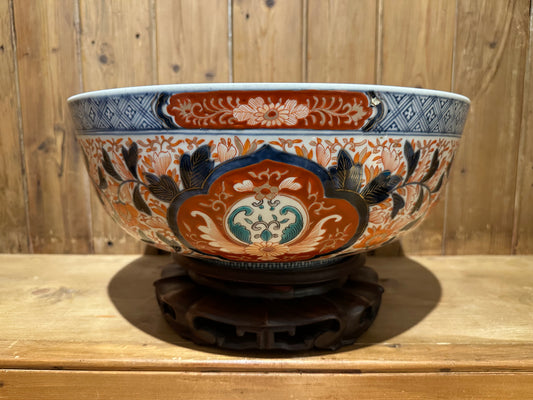 Large 19th C. Japanese Imari Bowl.