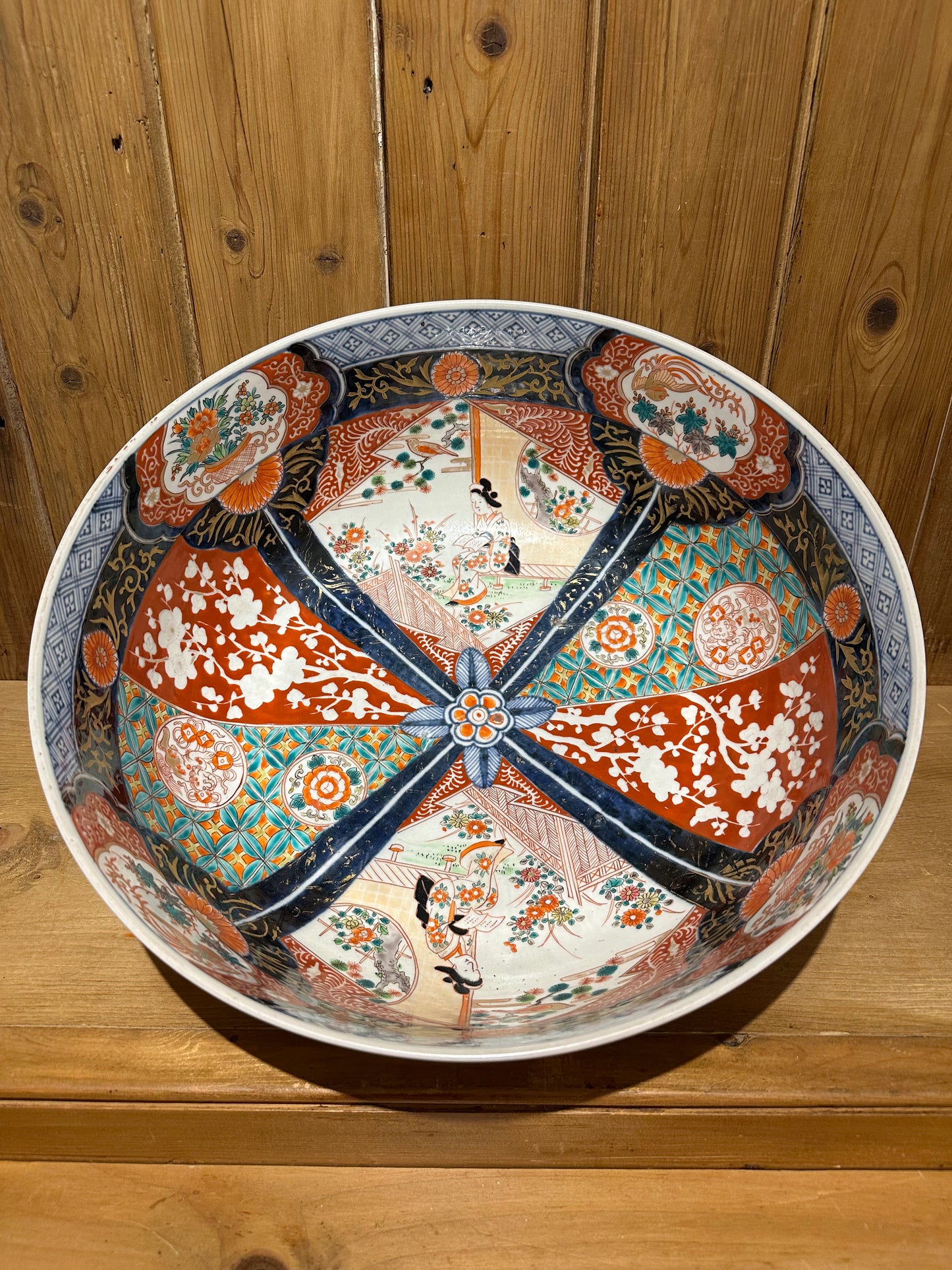 Large 19th C. Japanese Imari Bowl.