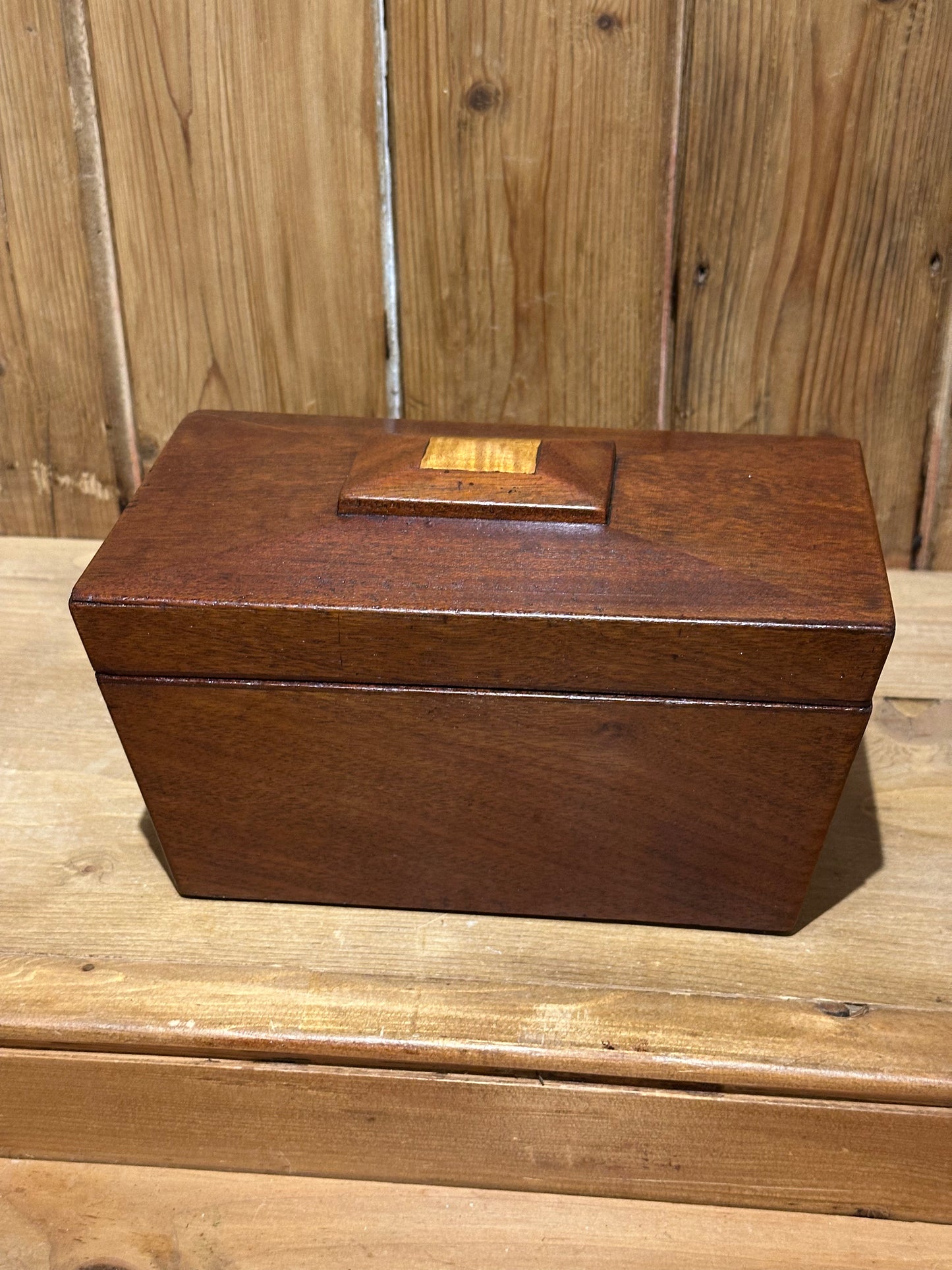 Antique 19th C. Mahogany Tea Caddy Box