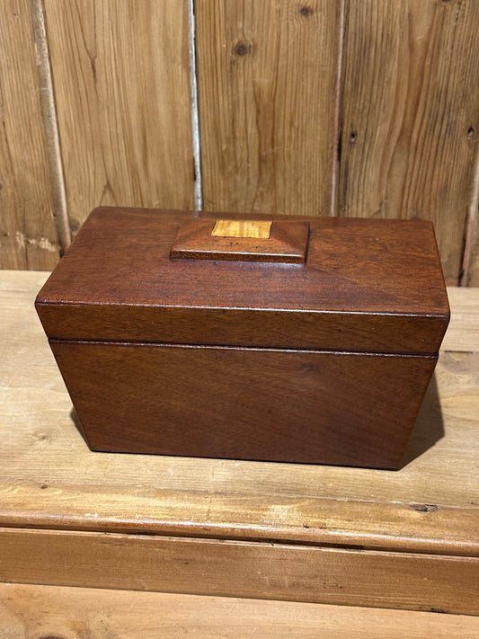 Antique 19th C. Mahogany Tea Caddy Box