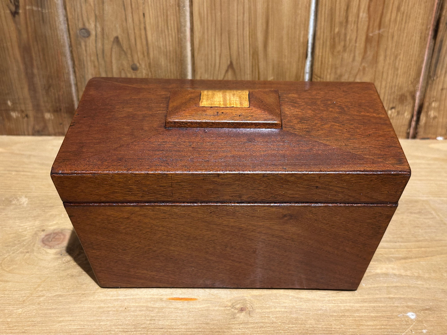 Antique 19th C. Mahogany Tea Caddy Box