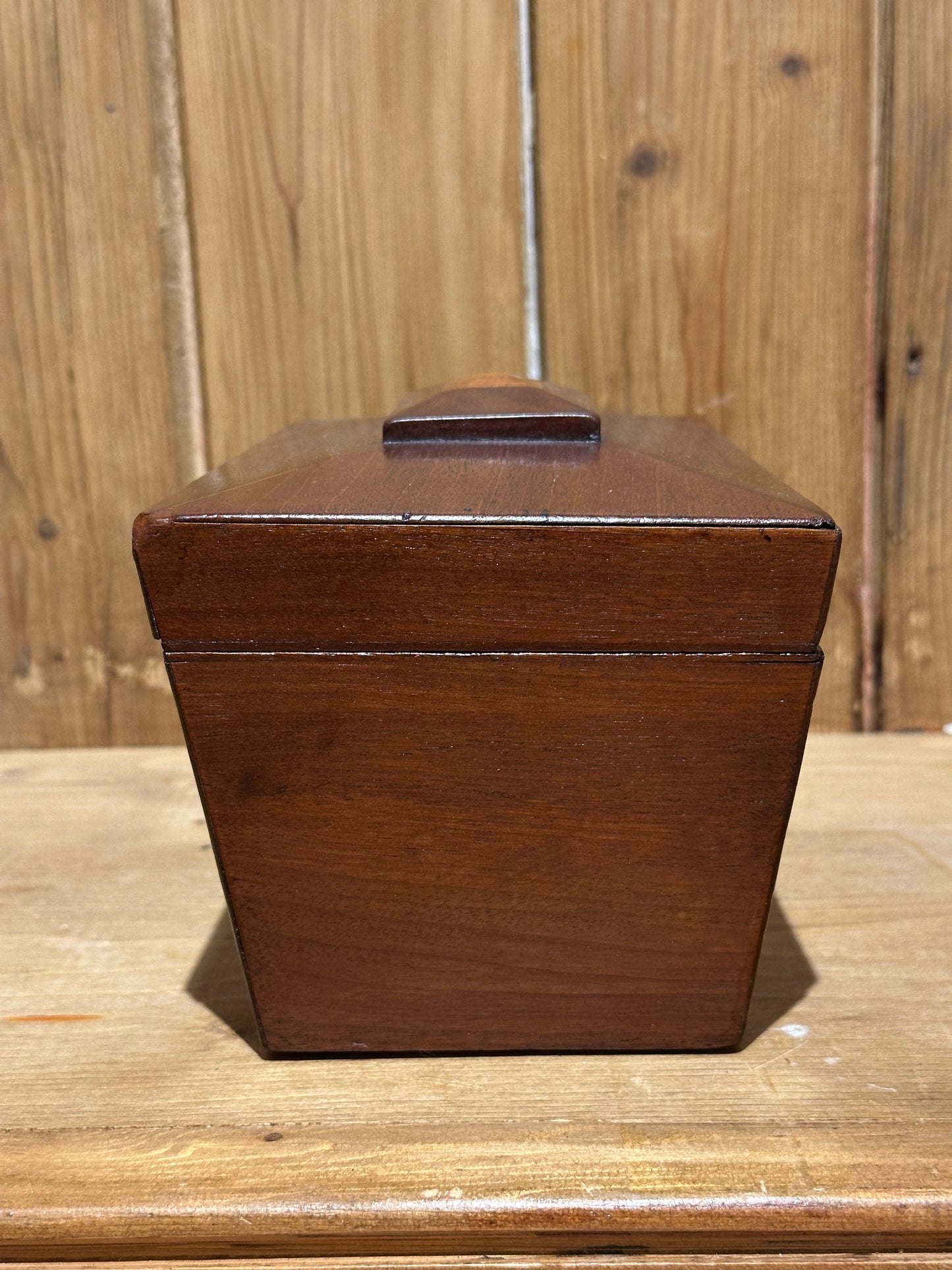 Antique 19th C. Mahogany Tea Caddy Box
