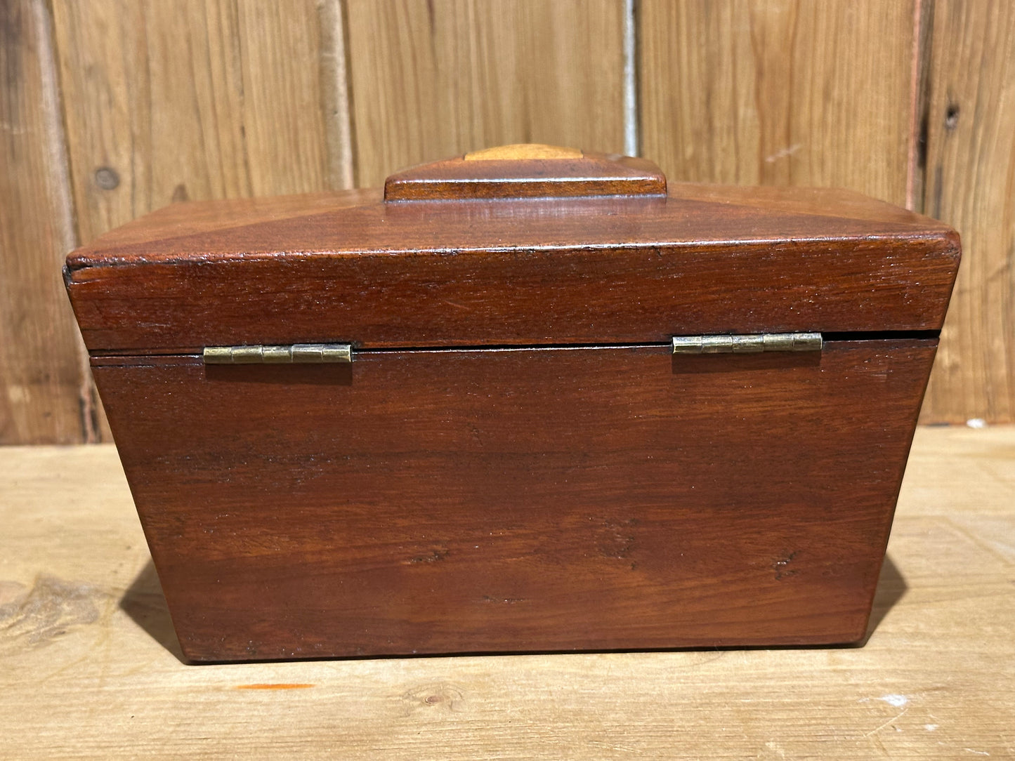 Antique 19th C. Mahogany Tea Caddy Box