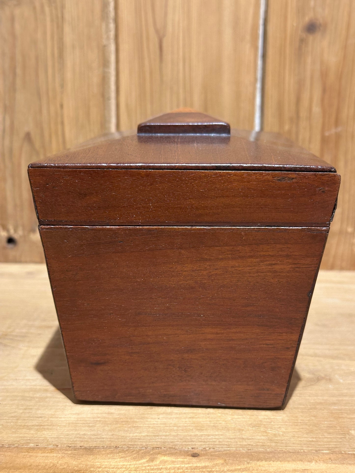 Antique 19th C. Mahogany Tea Caddy Box