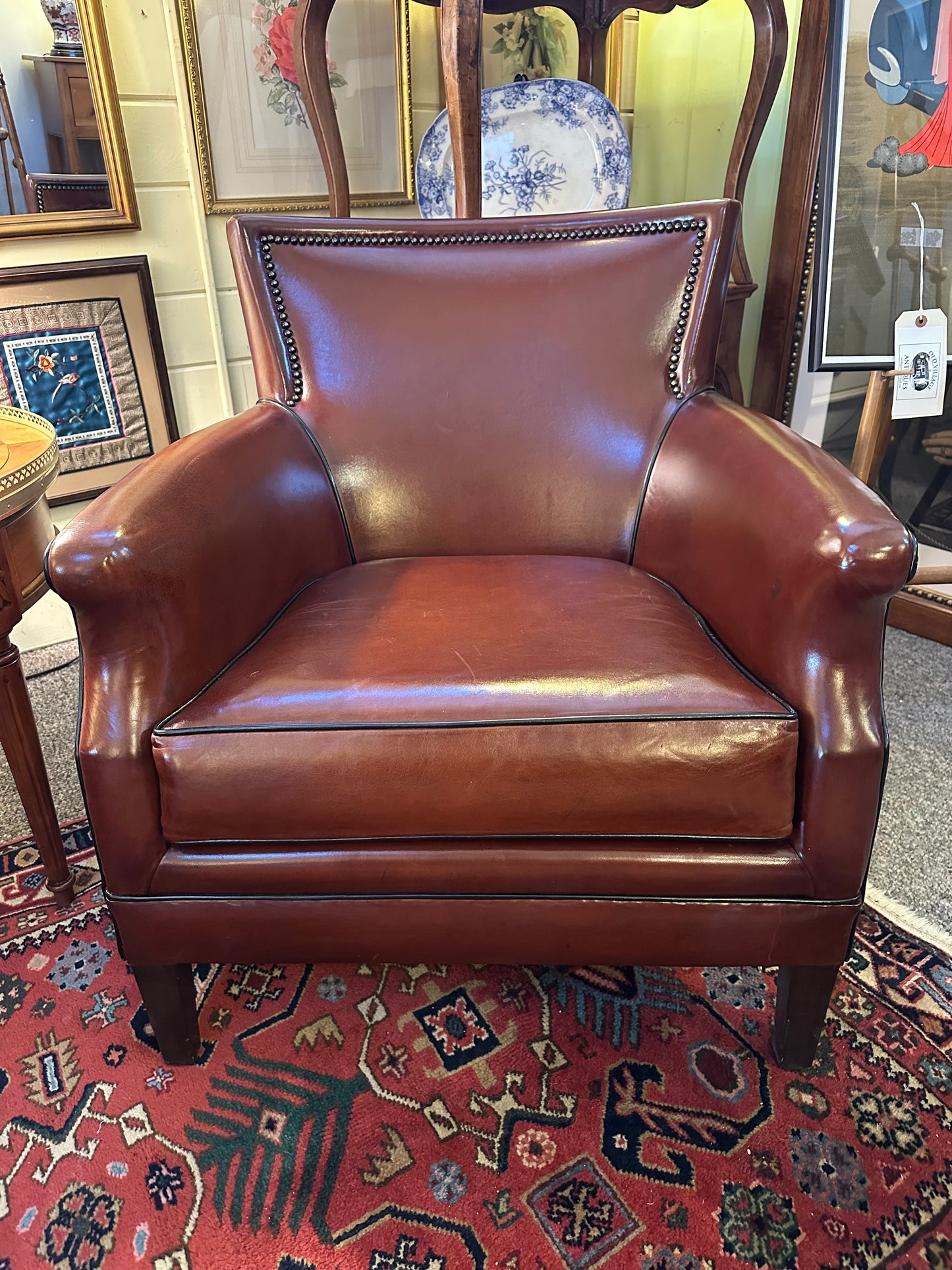 Pair of Beautiful Leather Club Chairs