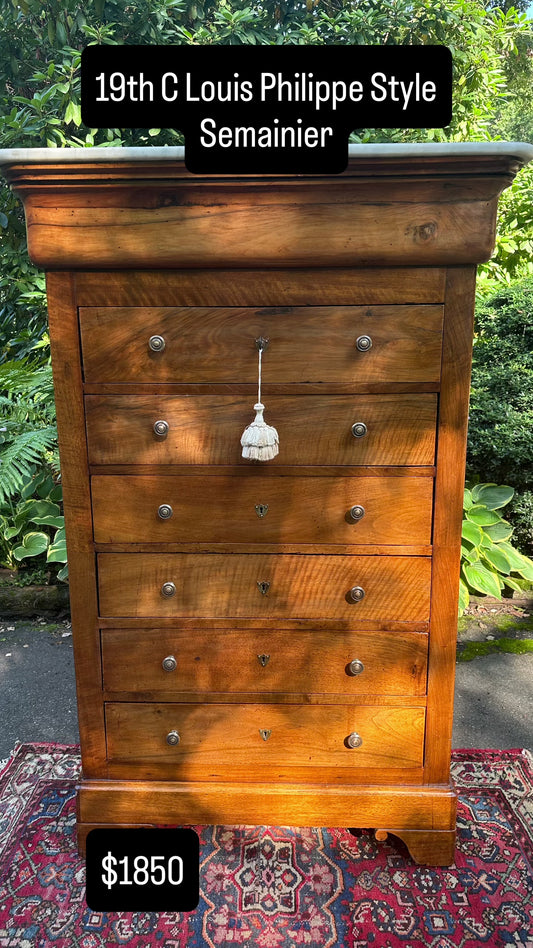 19th Century Louis Philippe style semainier